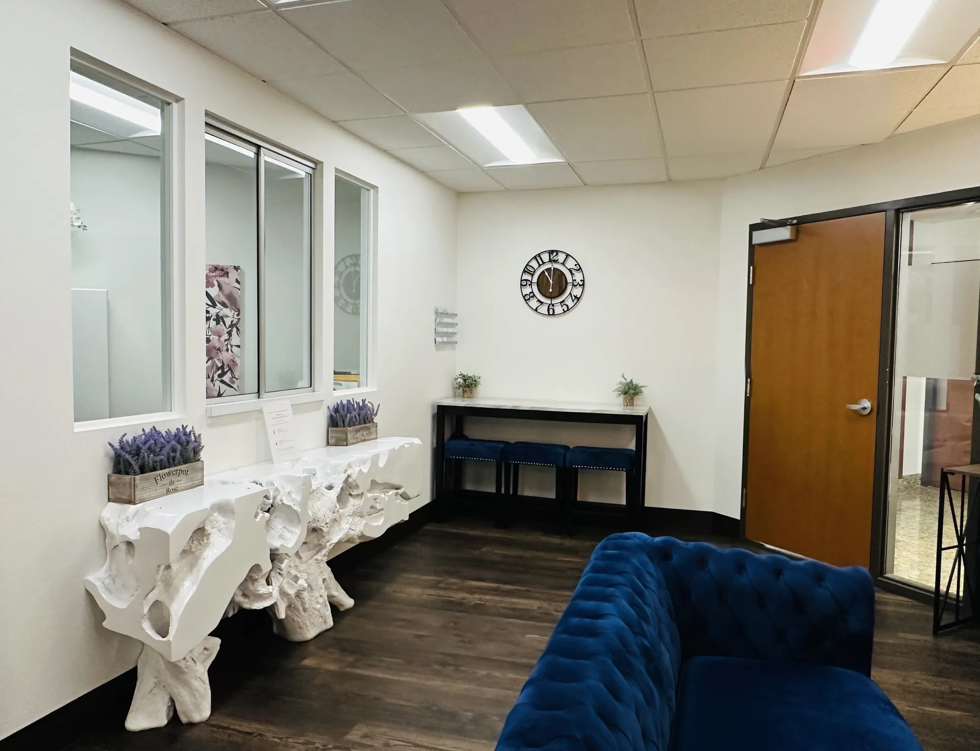 Boulder office reception and seating area