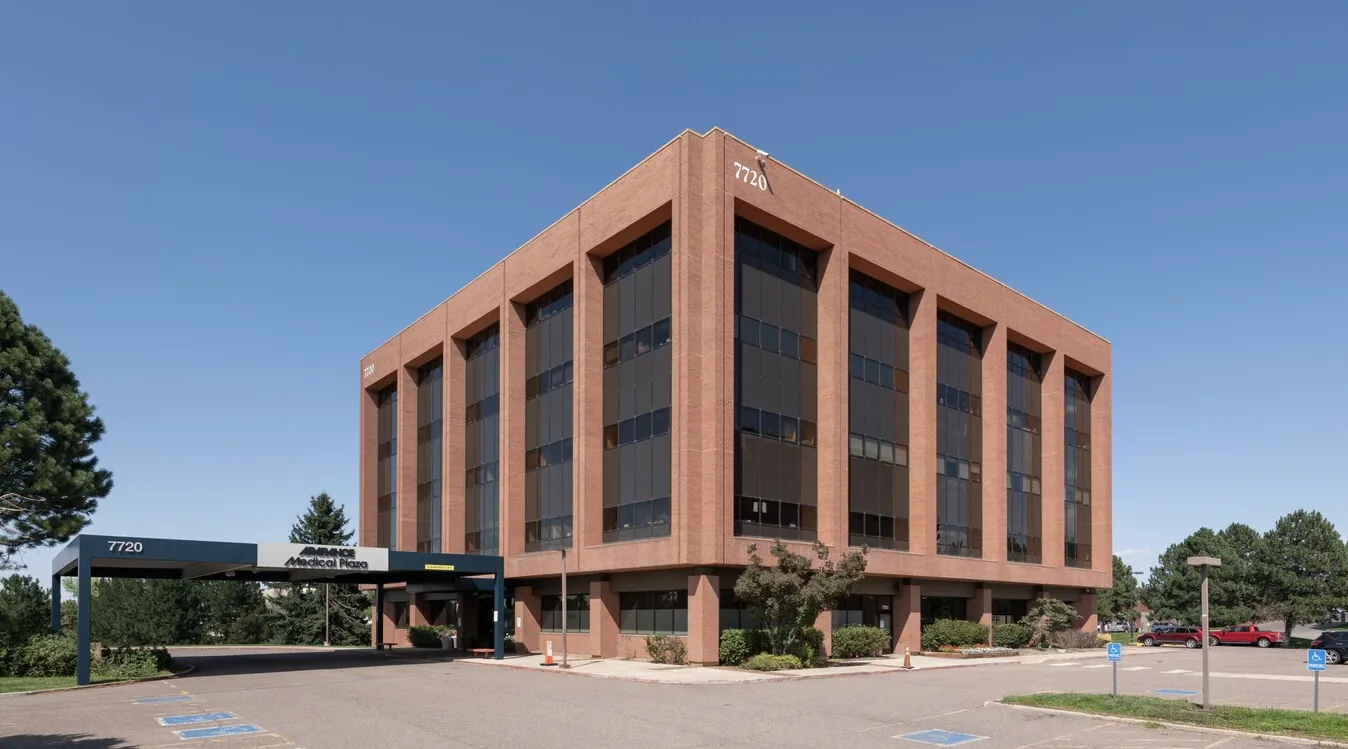 Exterior of the Arapahoe Medical Plaza building housing the Littleton office at 7720 S. Broadway